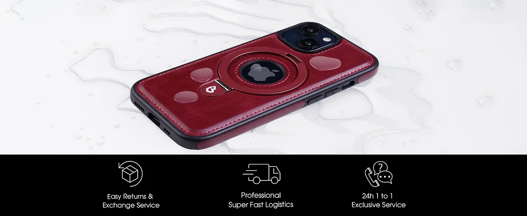 iPhone series mobile phone leather protective case