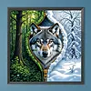 Diamond Painting -DIY Round Drill Wolf(40x40cm)