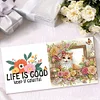 (US Local)6pcs Diamond Painting Greeting Cards DIY Diamond Art Cards Crafts (Cat Garden)