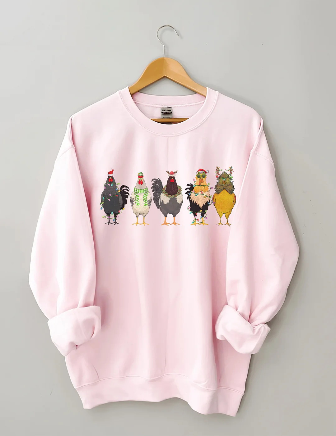 Funny Chicken Lover Christmas Sweatshirt