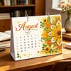 DIY 2027 Diamond Painting Calendar Art Kit Paper Desk Calendar Desktop Decoration Craft Kit
