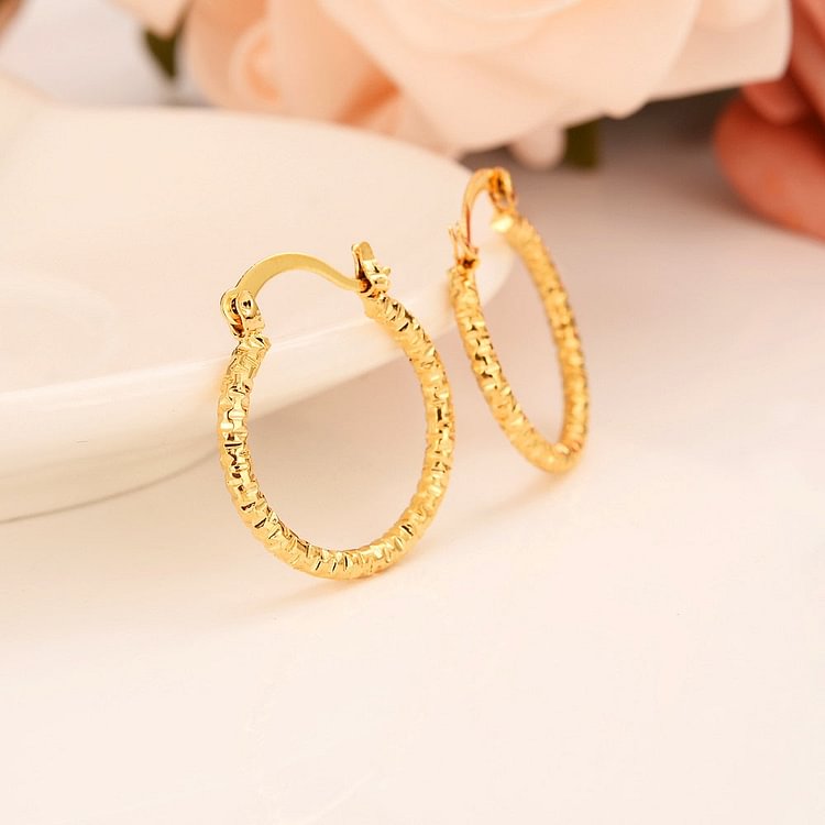24k big Africa Earrings for Women Gold Color  Earrings Girl  Ethiopian Jewelry
