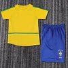 2002 Retro Brazil Home Football Shirt 1:1 Thai Quality Kids Size