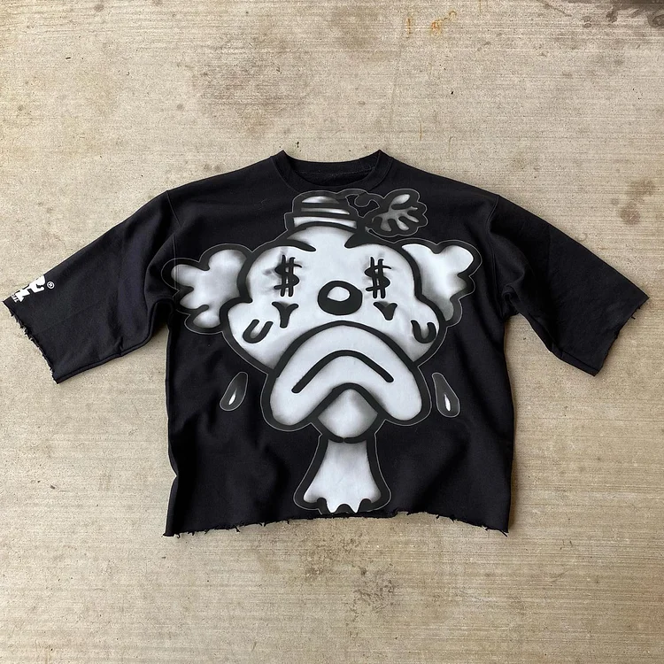 Personalized Clown Pattern 100% Cotton Short Sleeve T-Shirt