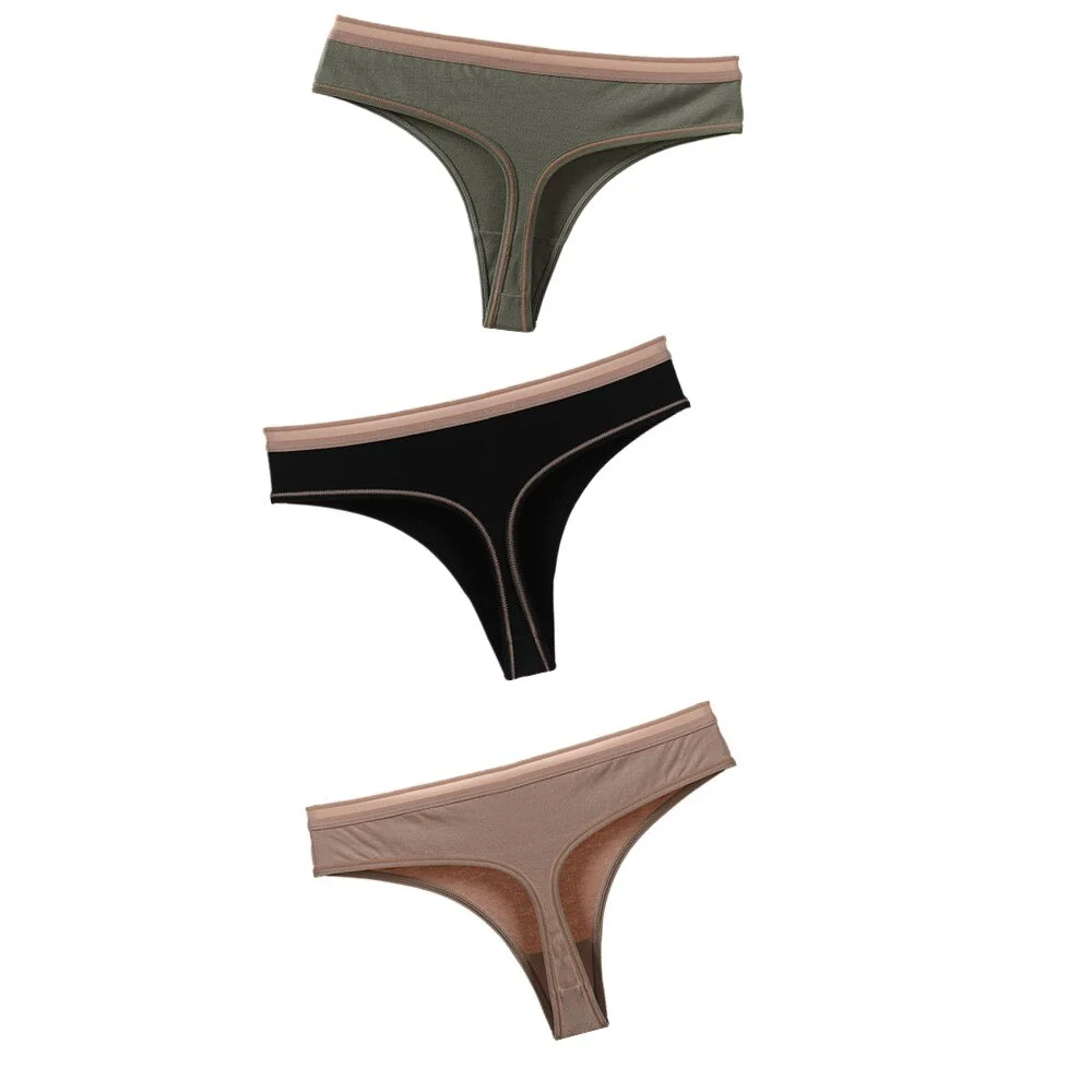 Sexy Cotton Women Thongs Panties Fashion Soft Solid Bow Seamless G-String For Women Underwear Female Lingerie Briefs Underpants