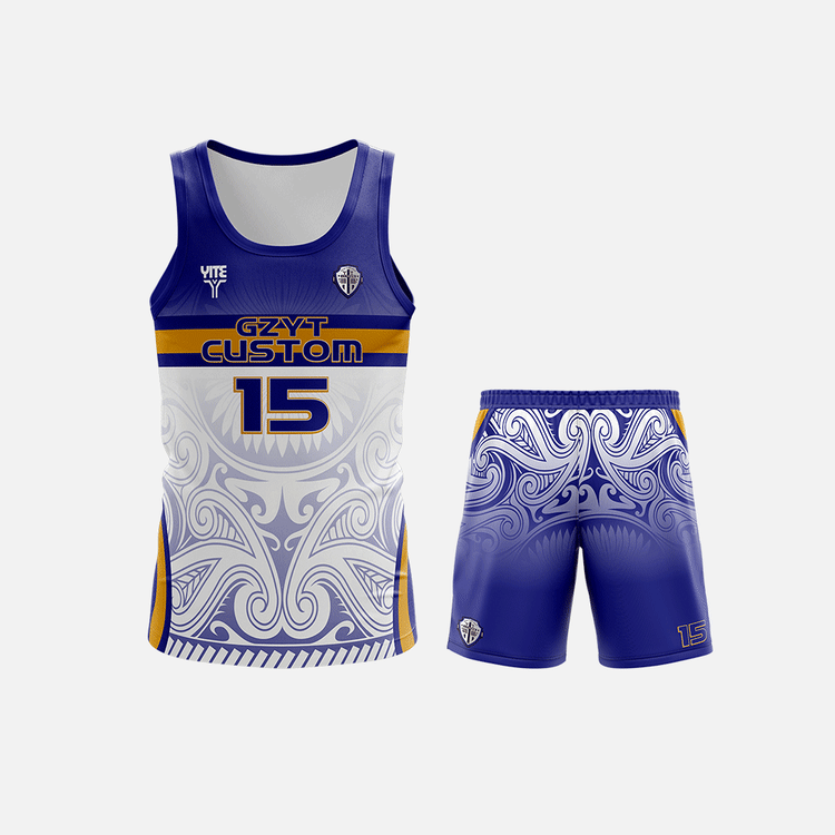 YITE | XSCQ24-012-Blue And White Touch football Uniforms