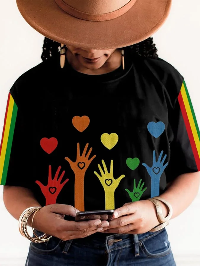 Women's Juneteenth Print T-Shirt 