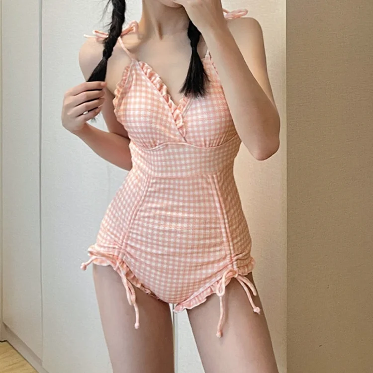 One Piece Swimsuit Sleeveless Swimwear Holiday