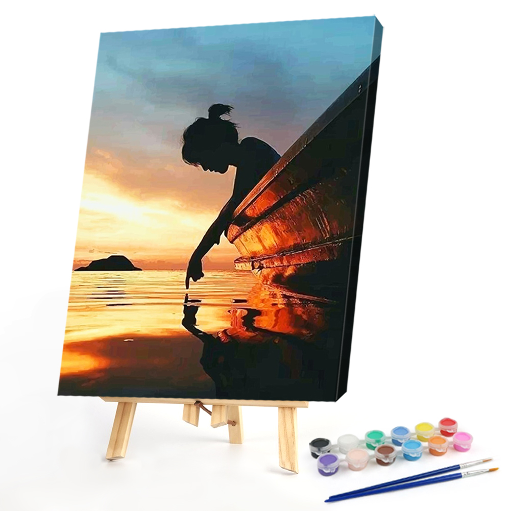 

40*50CM - Paint By Numbers - Backlight Women, 501 Original