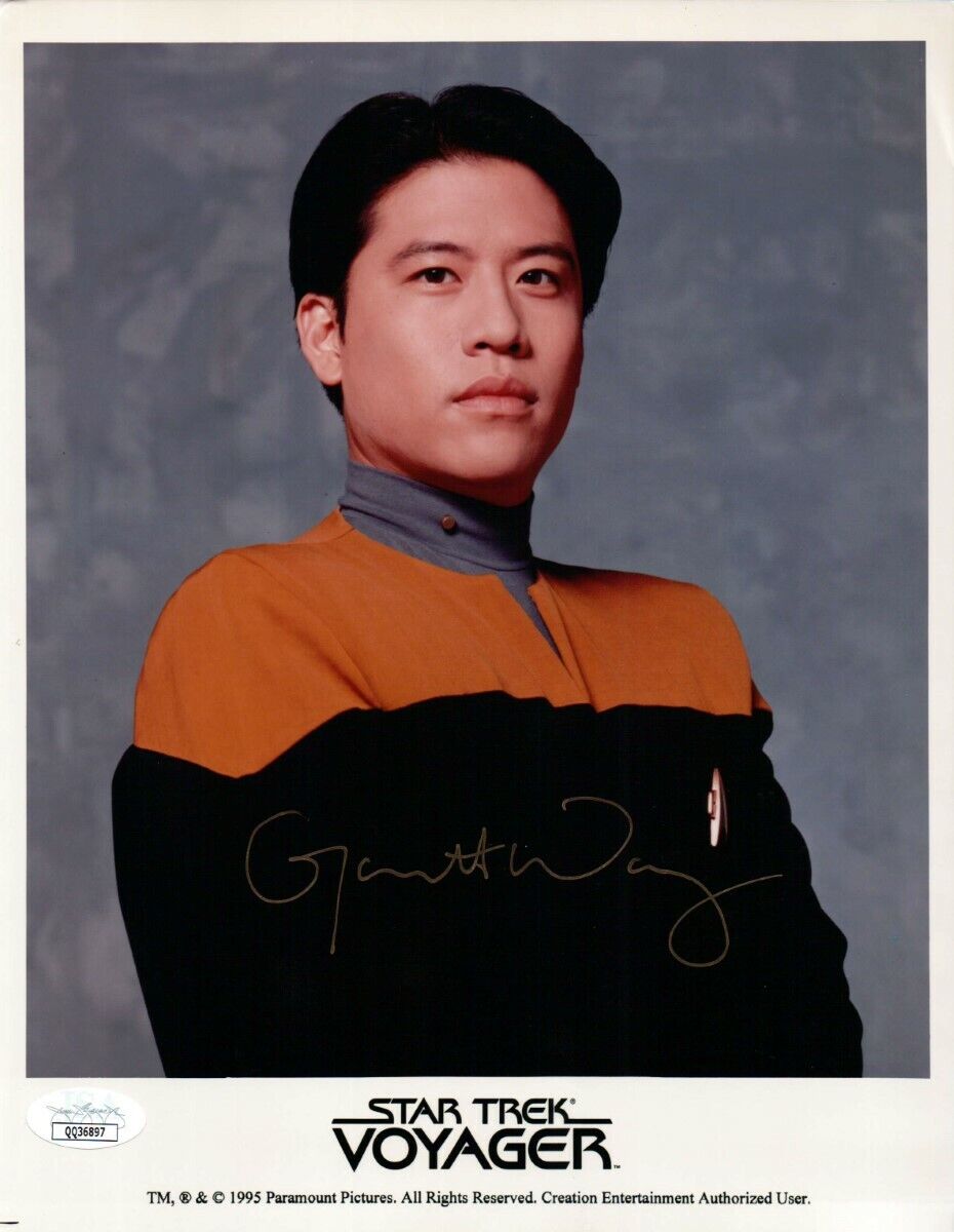 Garrett Wang Signed Autographed 8X10 Photo Poster painting Star Trek Voyager Kim JSA QQ36897