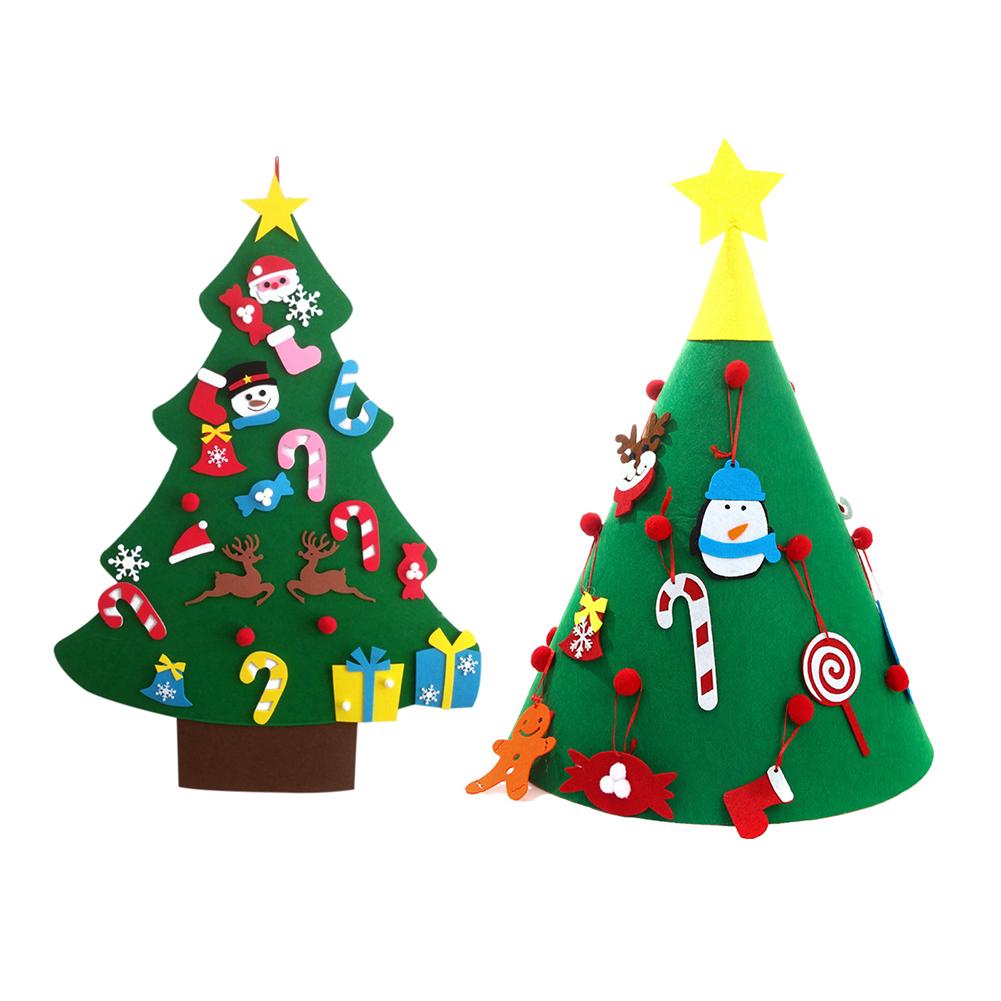

DIY Christmas Tree Door Wall 3D Stereo Felt Pendants Gifts Ornaments Decor, 501 Original