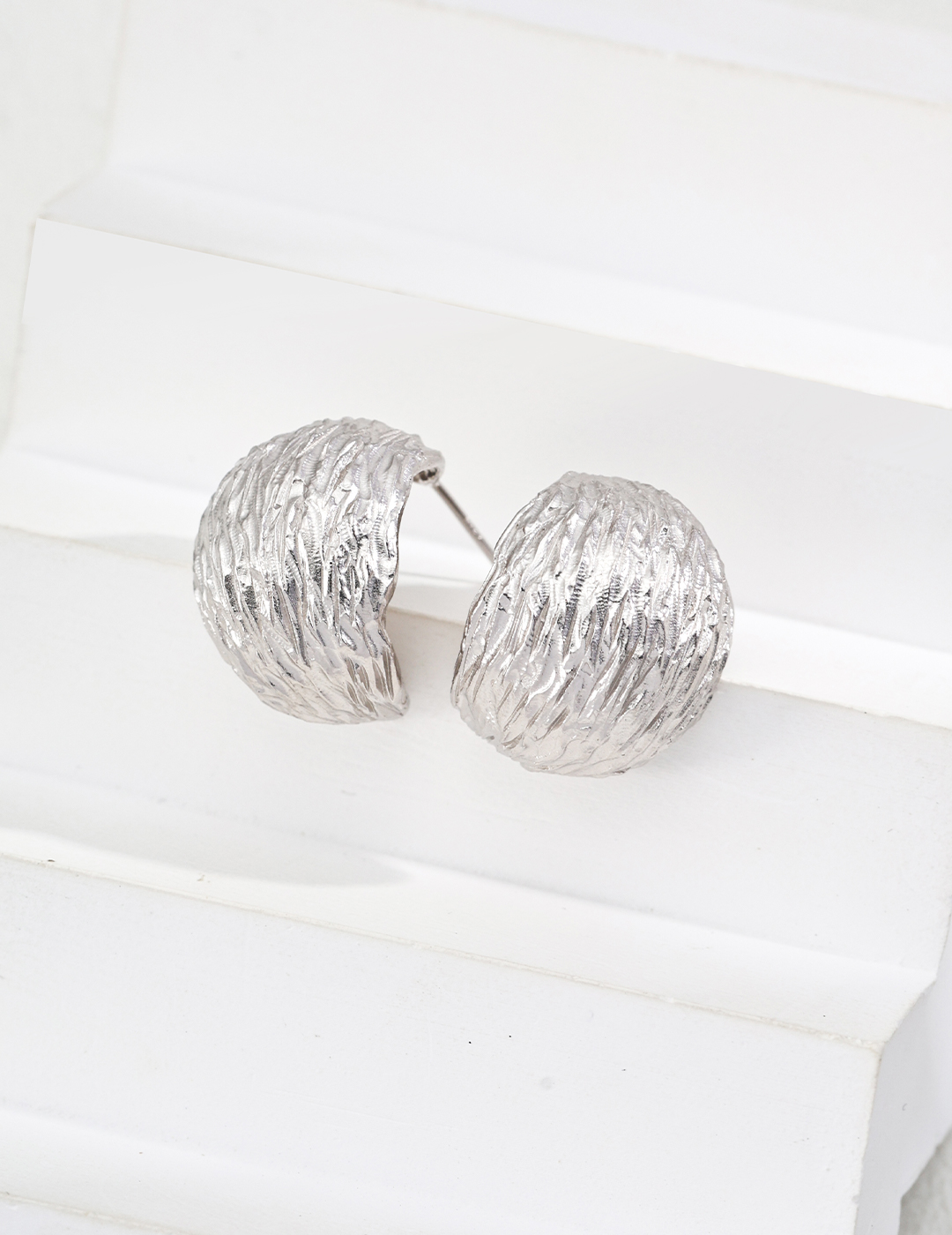  Vintage Carved Earrings 