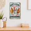 Just A Girl Who Loves Chickens - Metal Tin Signs(8*12Inch/12*16Inch) - Animal