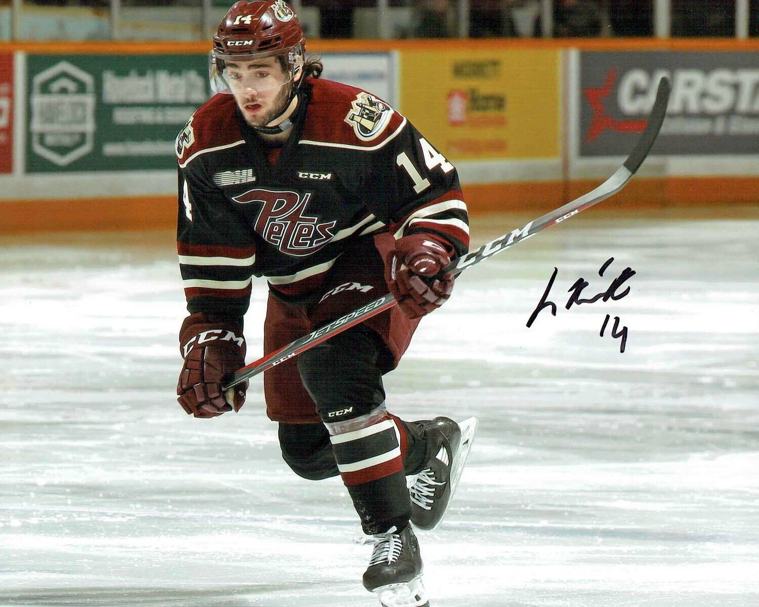 Liam KIRK Peterborough Petes Ice Hockey Signed Photo Poster painting 4 AFTAL COA Team GB