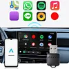 2 in 1 Wireless CarPlay Android Auto Adapter Plug & Play for Factory Wired Cars