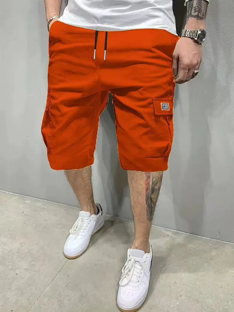 Orange StreetFlex cargo shorts