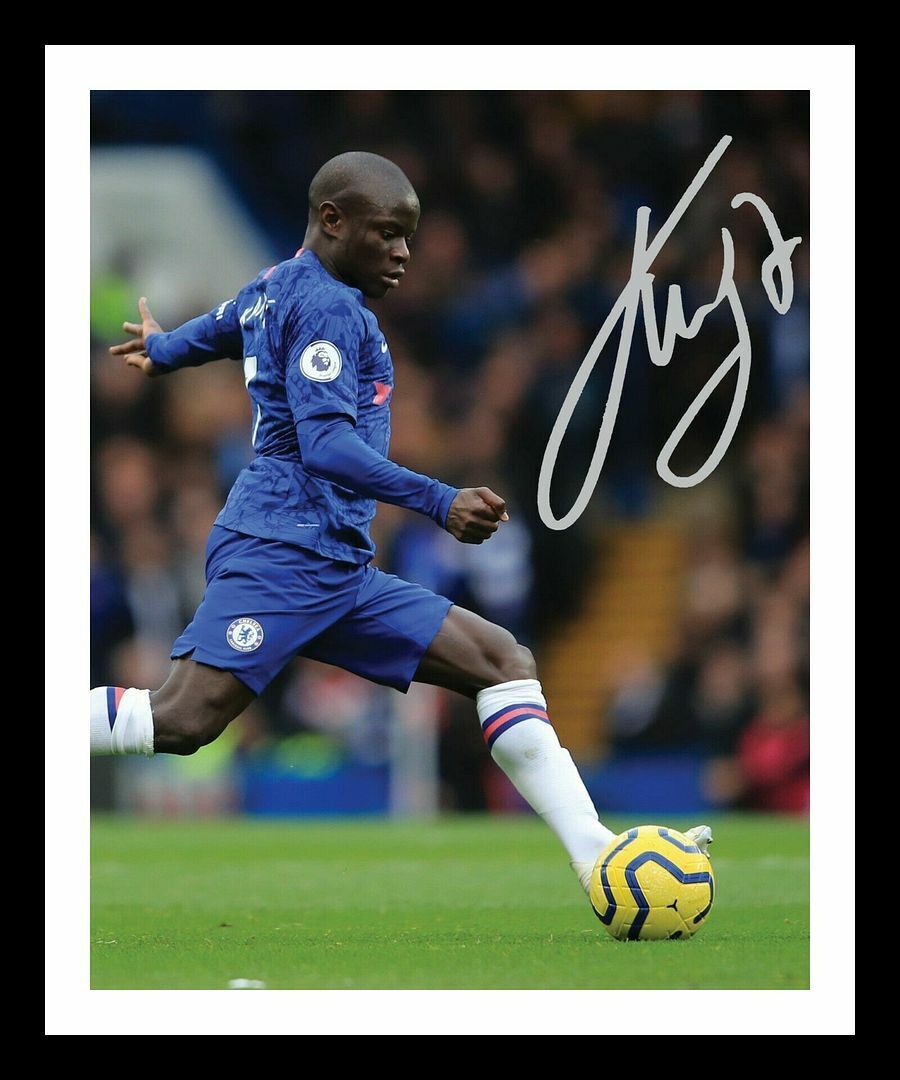 N'Golo Kante - Chelsea Autograph Signed & Framed Photo Poster painting 1