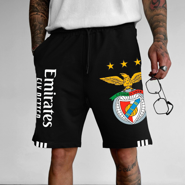 Portugal Football Club Logo Print Casual Shorts / TECHWEAR CLUB / Techwear