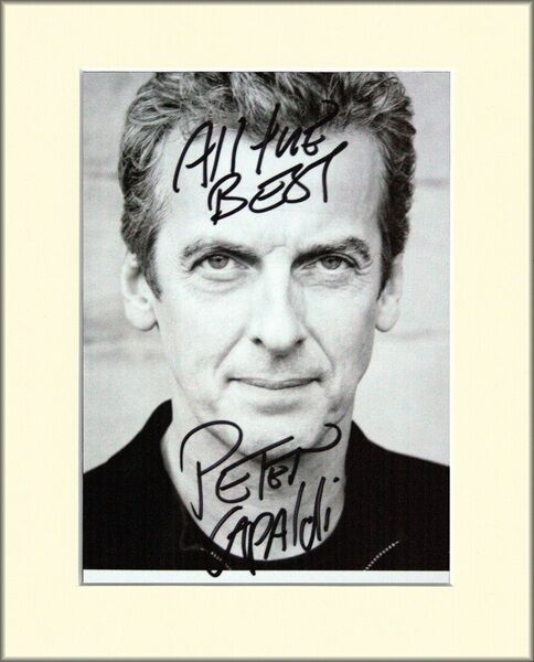 PETER CAPALDI DOCTOR WHO PP 8x10 MOUNTED SIGNED AUTOGRAPH Photo Poster painting