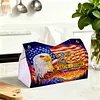 Diamond Painting 250th Anniversary Eagle Tissue Box for Kitchen Restaurant Bar Office Party