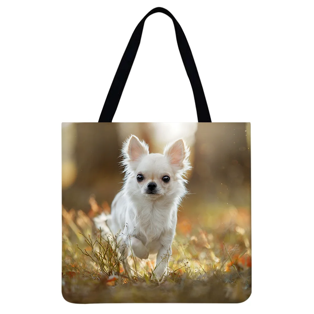 Linen Tote Bag - Dog