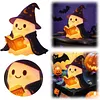 Cute Ghost Reading Book Night Light Easy To Use Halloween Cute Night Light Lightweight for Indoor Party Desk Outdoor Halloween Decoration
