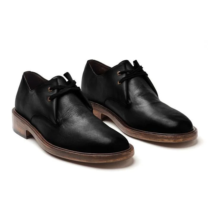 Classic Leather Shoes Gradient Color Oxford Shoes