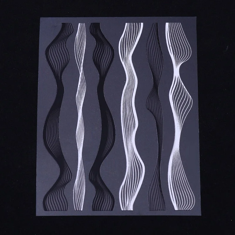 3D Iridescent Fire Nail Stickers Slider Gold Black DIY Nail Art Transfer Decals Manicures Nail Art Decorations Decor Tool