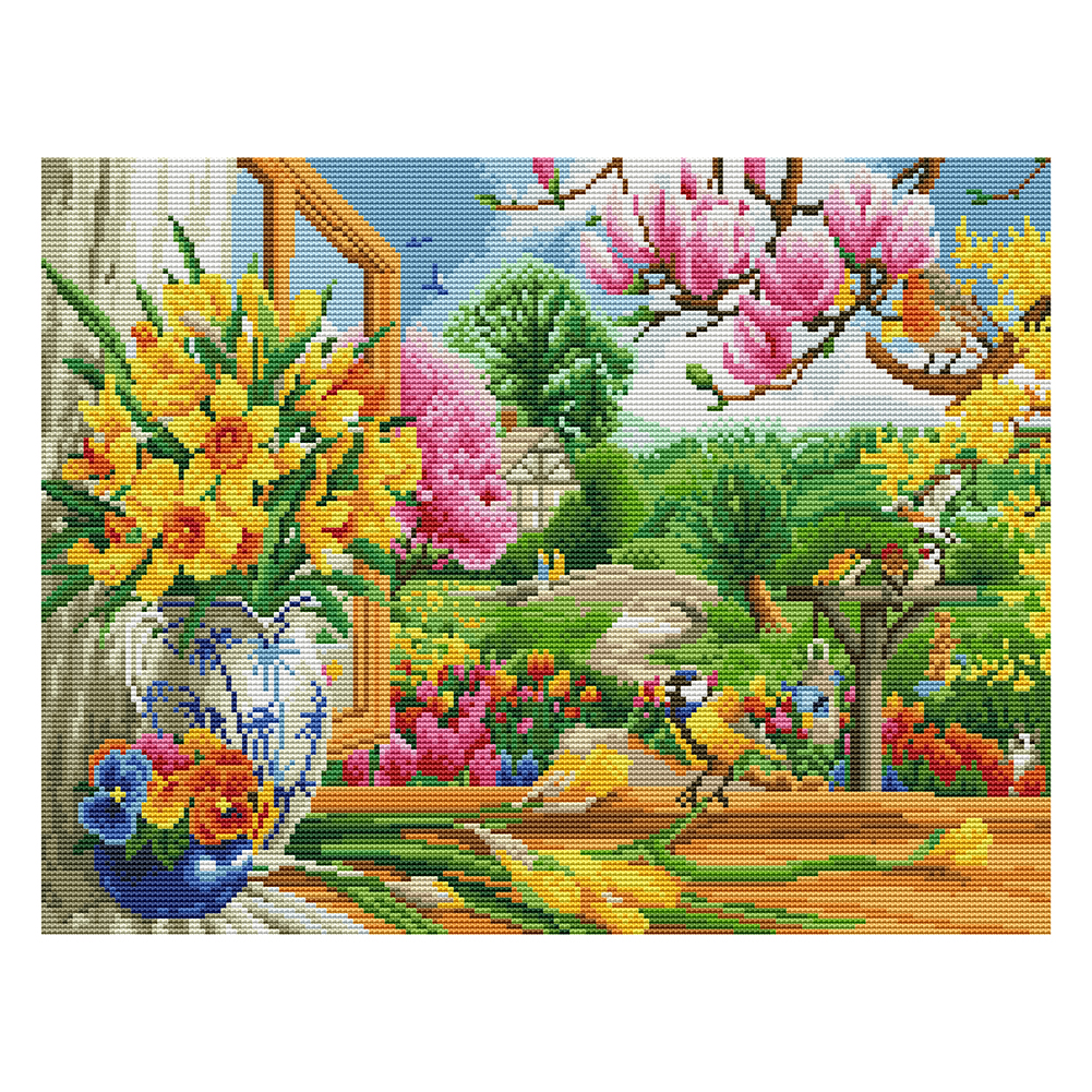 

Happy Hour - 11CT Stamped Cross Stitch - 50*40CM, 501 Original