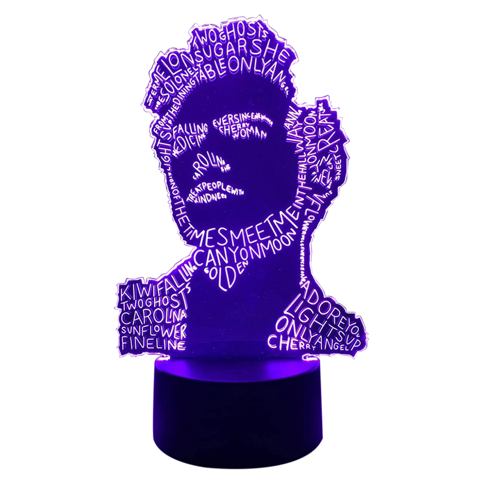 

Acrylic Singer Figure Colorful Touch Control Bedside-Night Light, 501 Original