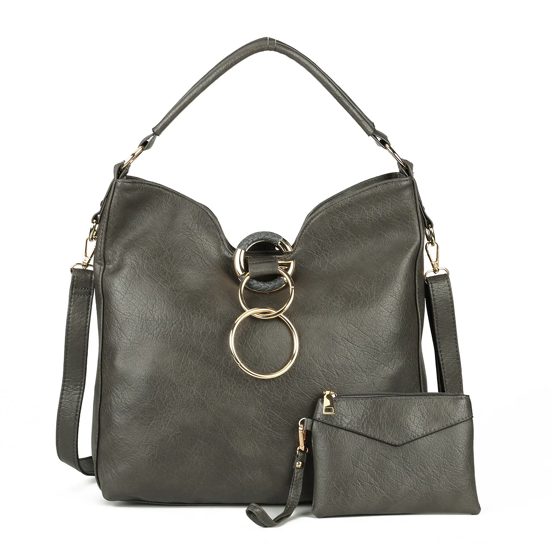 Solid Color Premium Textured Ladies Tote