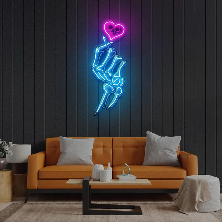 Love Hands Led Neon Sign Acrylic Artwork Lights