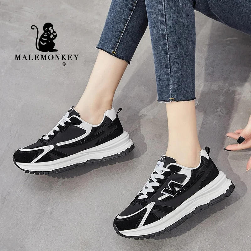 Casual Shoes Women 2022 Black Platform Coolest Women Sneakers Sport Walking Running Shoes Lightweight Tennis Female Shoes New
