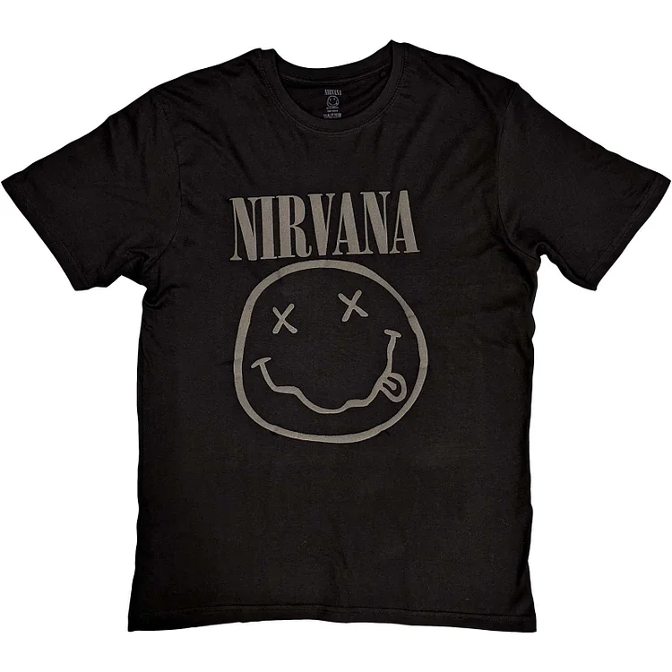 NIRVANA HI-Build T-Shirt, Black Smiley