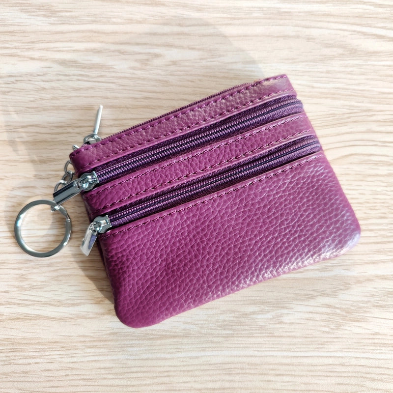 Explosions Genuine Leather Coin Purse Ladies Home Zipper Key Bag Multifunctional Card Bag Coin Coin Coin Bag