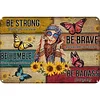 Be Badass Everyday Flower Children - Vintage Metal Signs - 20*30cm/30*40cm - Garden
