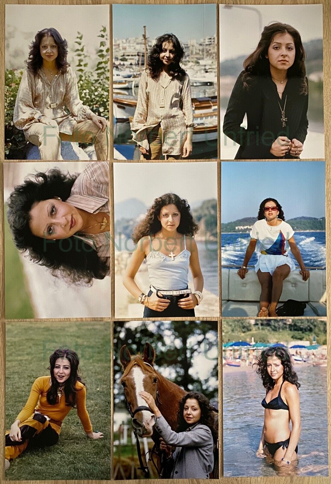 9x Vicky Leandros Photo Poster painting 20 x 30 cm A4 Poster Format without Autograph (Plakat-43