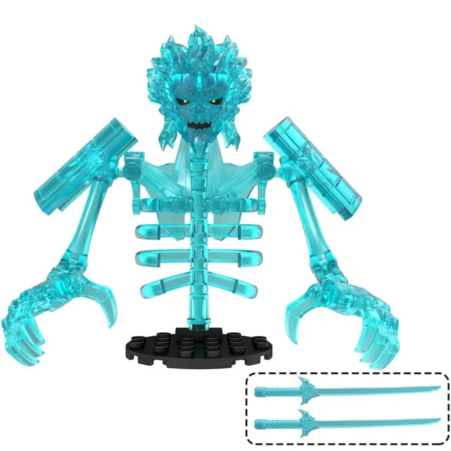 Susanoo Light Blue Custom Anime Large Minifigure Minifigure Bricks monstertoys