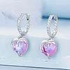 925 Sterling Silver Melting Heart Ear Clips