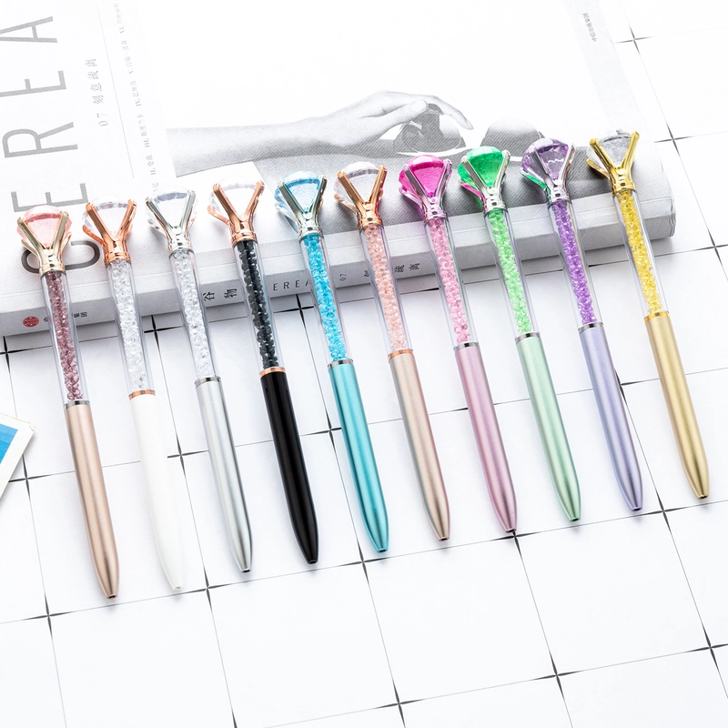 1 Piece Solid Color Class Learning Plastic Casual Ballpoint Pen