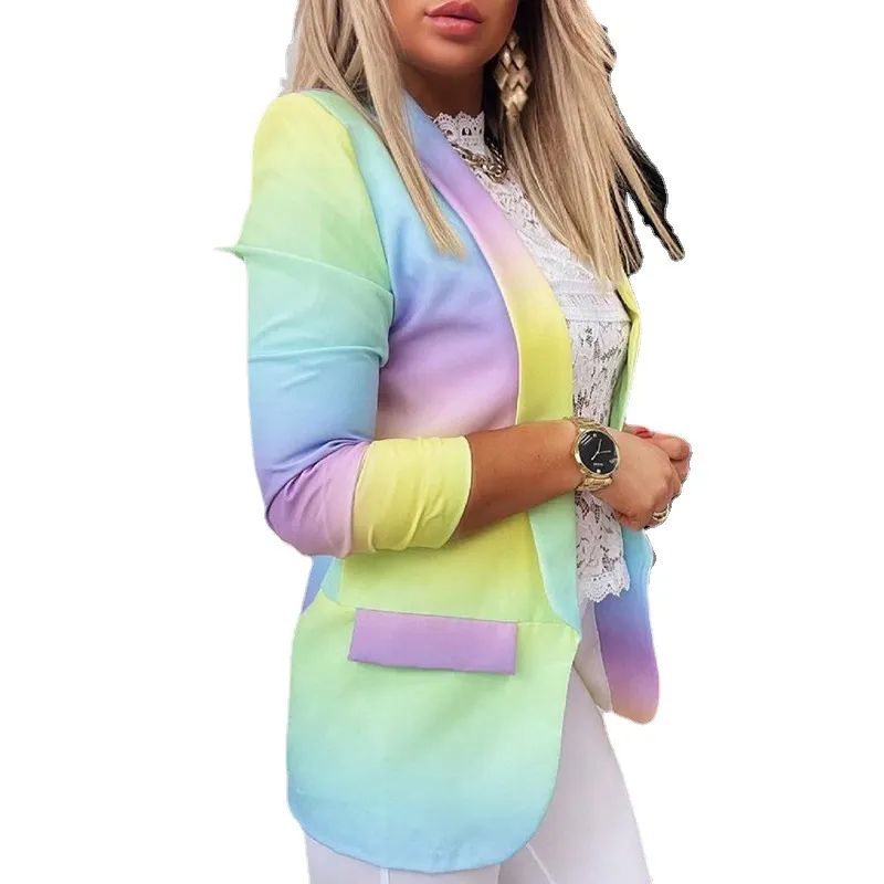 Uveng Uveng And Winter Women's Long-Sleeved Small Suit 2025 New Gradient OL Temperament Professional Repair Coat