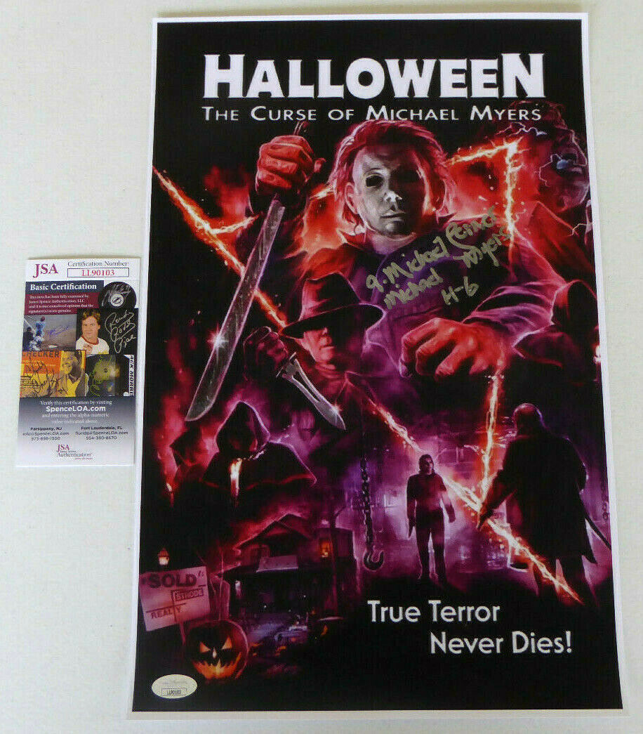 A. Michael Lerner Signed 11x17 Photo Poster painting Halloween 6 Curse of Michael Myers, JSA COA