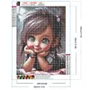 uk.everydayedeals Diamond Painting - Full Round - Sweet Cool Girl