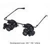 LED Magnifier Glasses Loupes Portable 20X Observation Magnifying Eyewear