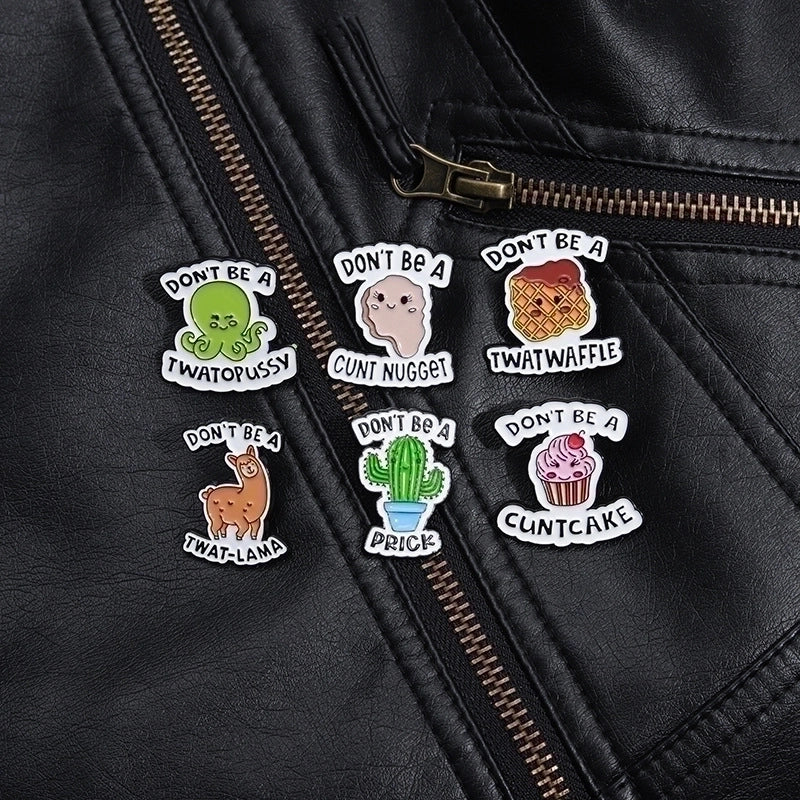 Cartoon Style Cute Animal Letter Plant Alloy Stamping Stoving Varnish Women’s Brooches