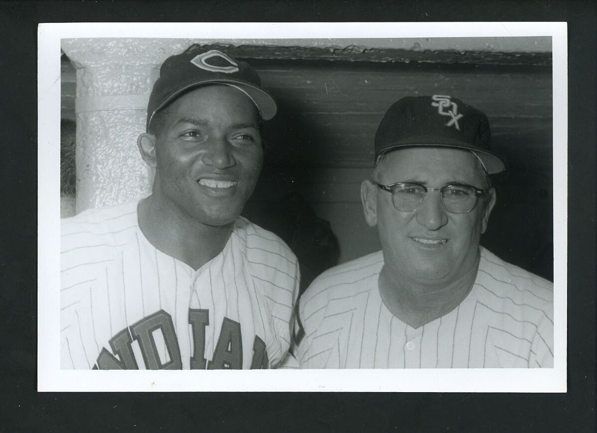 Al Smith & Al Lopez Press Original Photo Poster painting Don Wingfield Chicago White Sox Indians