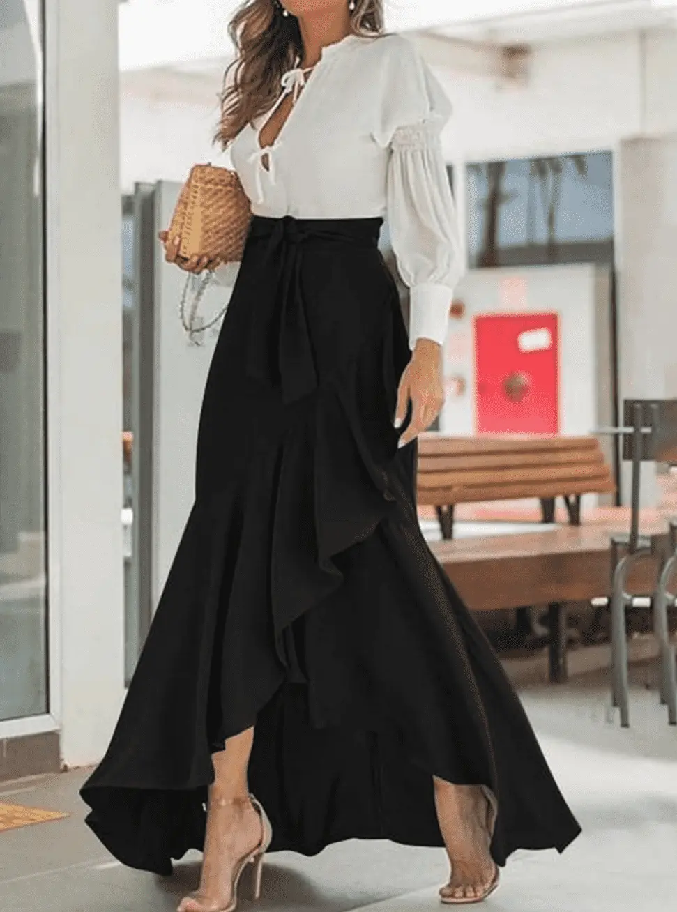  thdmladies High Waist Sexy Hip-length Skirt thedmladies
