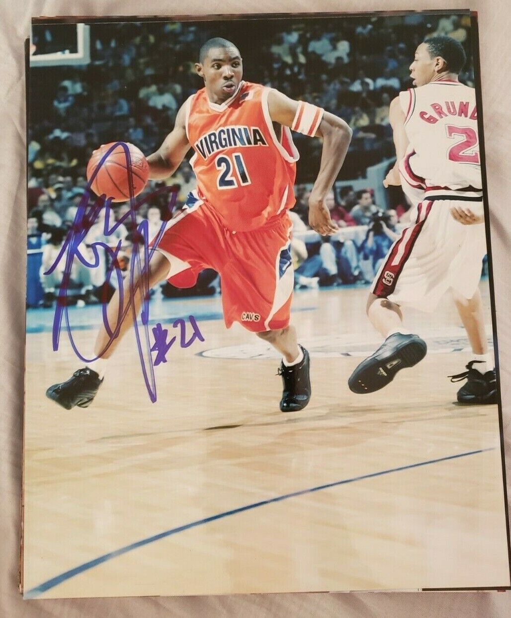 ROGER MASON VIRGINIA CAVALIERS SIGNED AUTOGRAPHED 8X10 Photo Poster painting W/COA