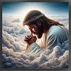 Earth Jesus-11CT Stamped Cross Stitch 40*40cm tapestrymarket