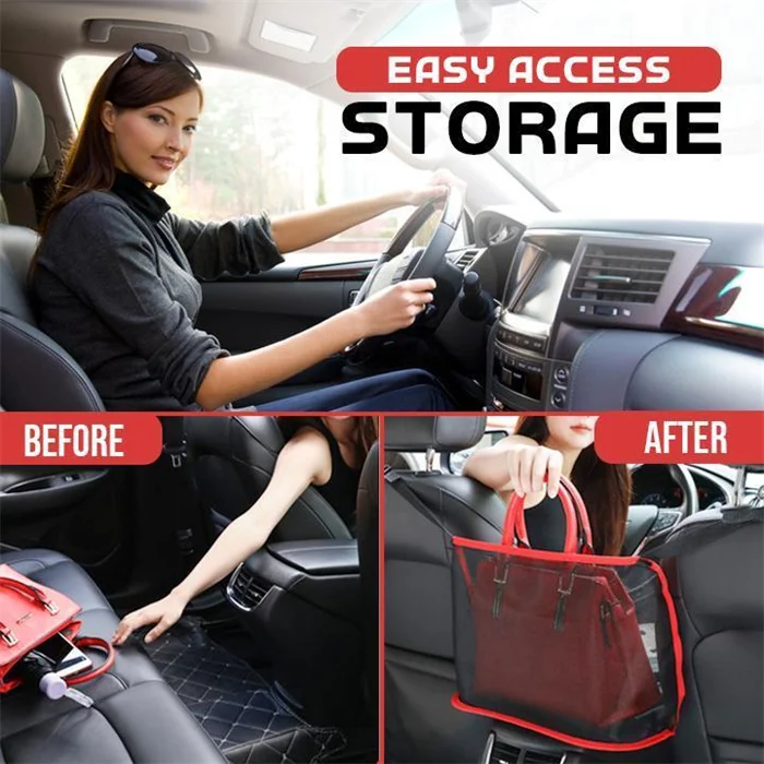 (Father's Day Sale-40% OFF) Car Net Pocket Handbag Holder,Buy 2 Get 10% OFF